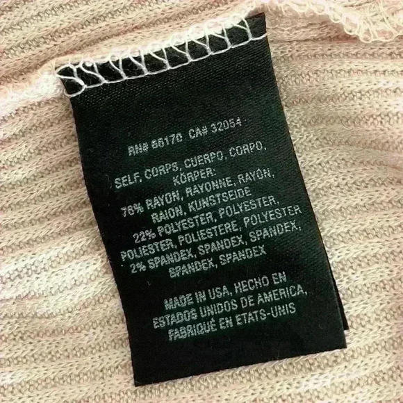 Anthropologie Maeve Womens Medium Pink Ribbed Cowl Neck Sweater Pullover Knit - Picture 4 of 5